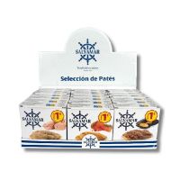 CAJA EXPOSITORA PATES 70GRS SALVAMAR - 3 SABORES 24UDS.