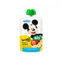 POUCH FRESA PLATANO BIO (2x7U) 100g BEPLUS DISNEY