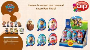 BIP PAW PATROL CREAM EGG + SURPRISE 24uds